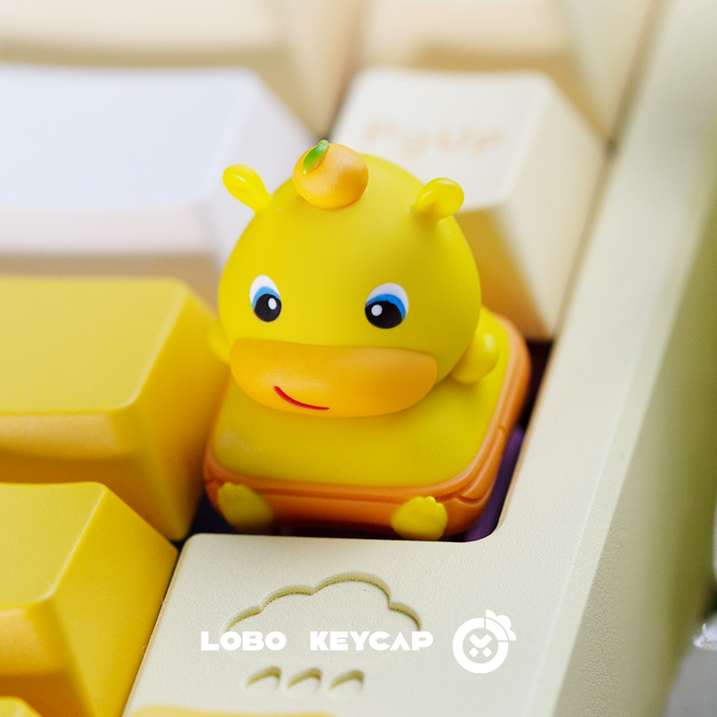 Cute capybara, multi-color resin molded personalized keycaps, cute pet creative keycaps