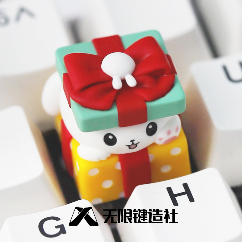 Gift Rabbit Cute Keycap Original Personalized Resin Mechanical Keycap anime Keycap