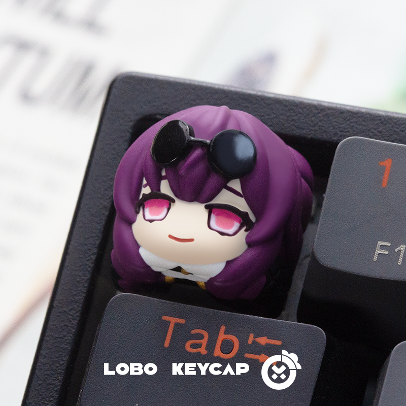 Honkai: Star Rail, Multi colored resin molding, personalized keycaps for mechanical keyboards.
