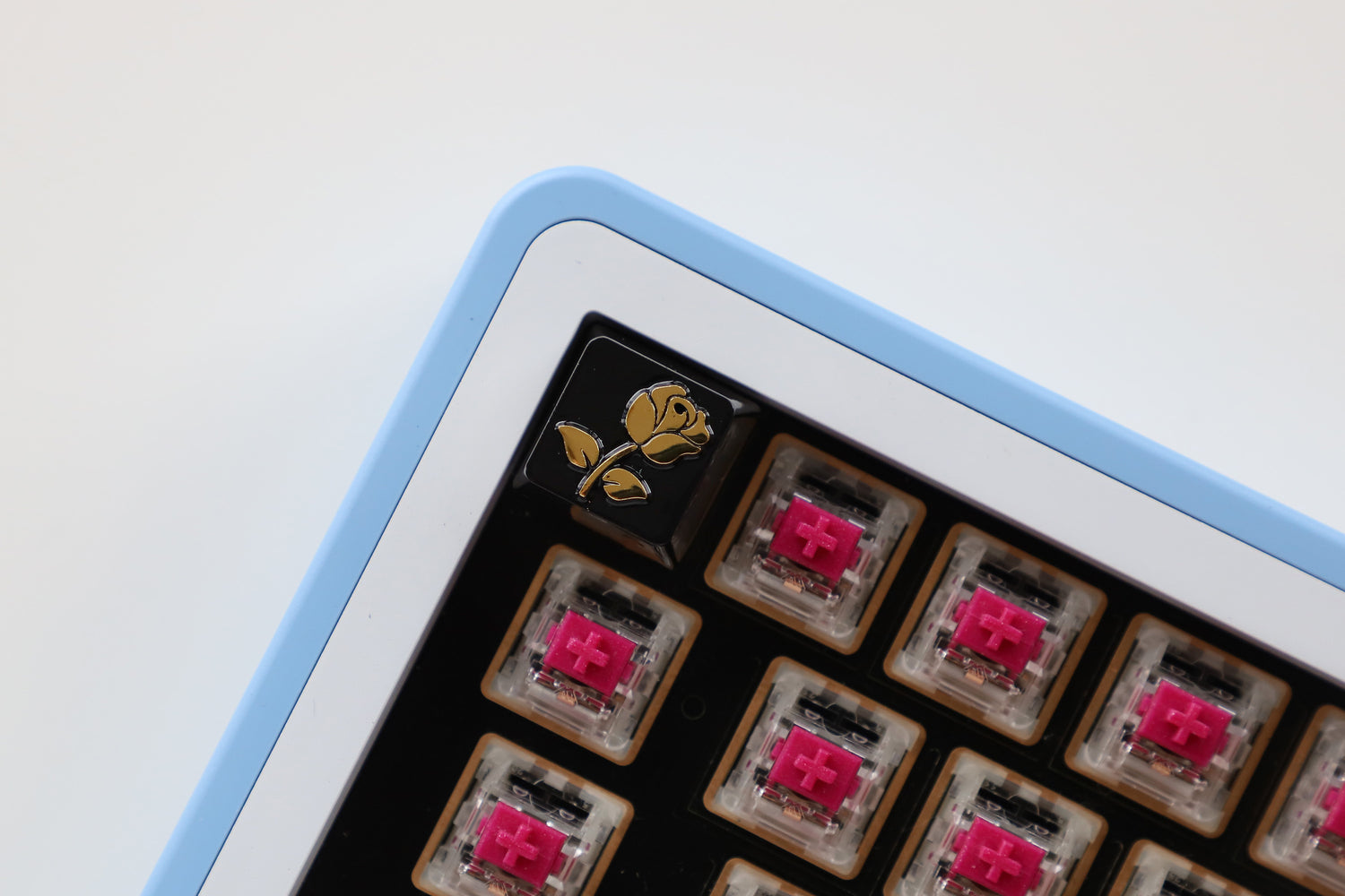 Love Letter Rose Metal Personalized Keycap Zinc Alloy, Metal Personalized Keycap, Minor Flaw Welfare