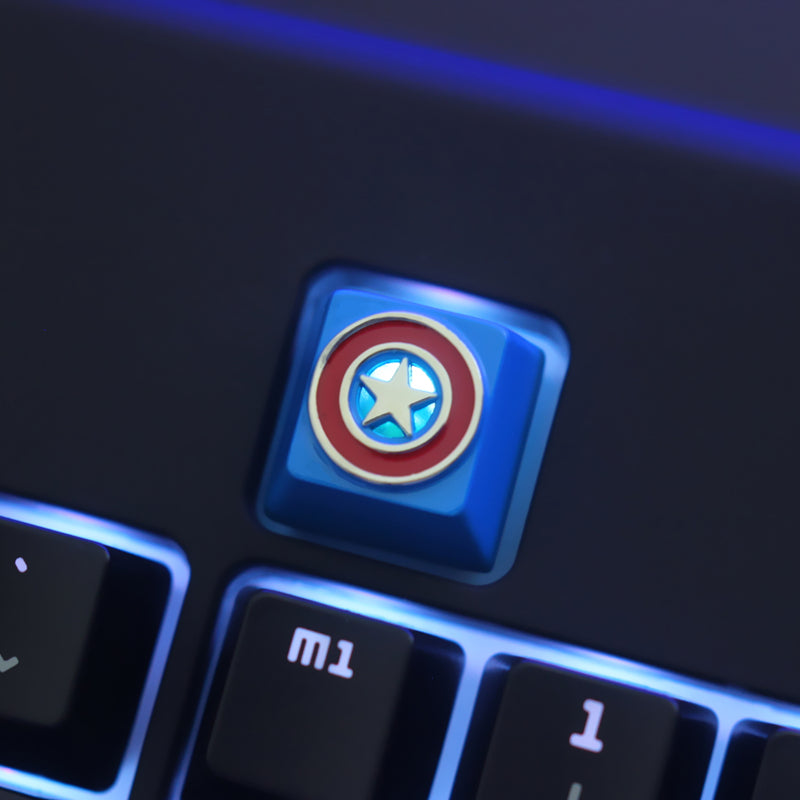 Marvel Cinematic Universe: Avengers, Captain America, Mechanical Keyboard, Zinc Aluminum Metal Keycaps