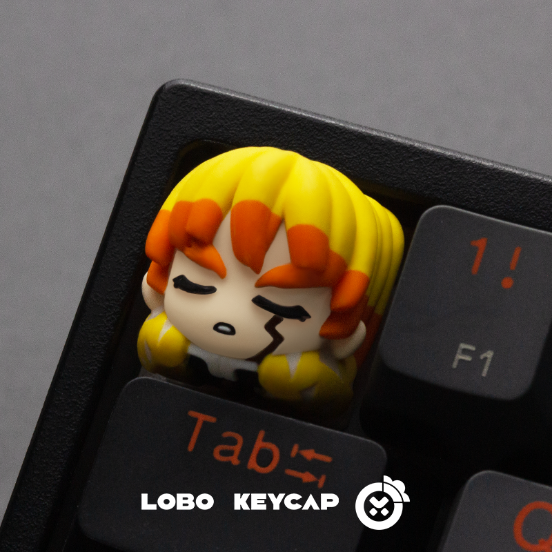 Demon Slayer, Character multi-color resin molded artisankeycaps, personalized keycaps