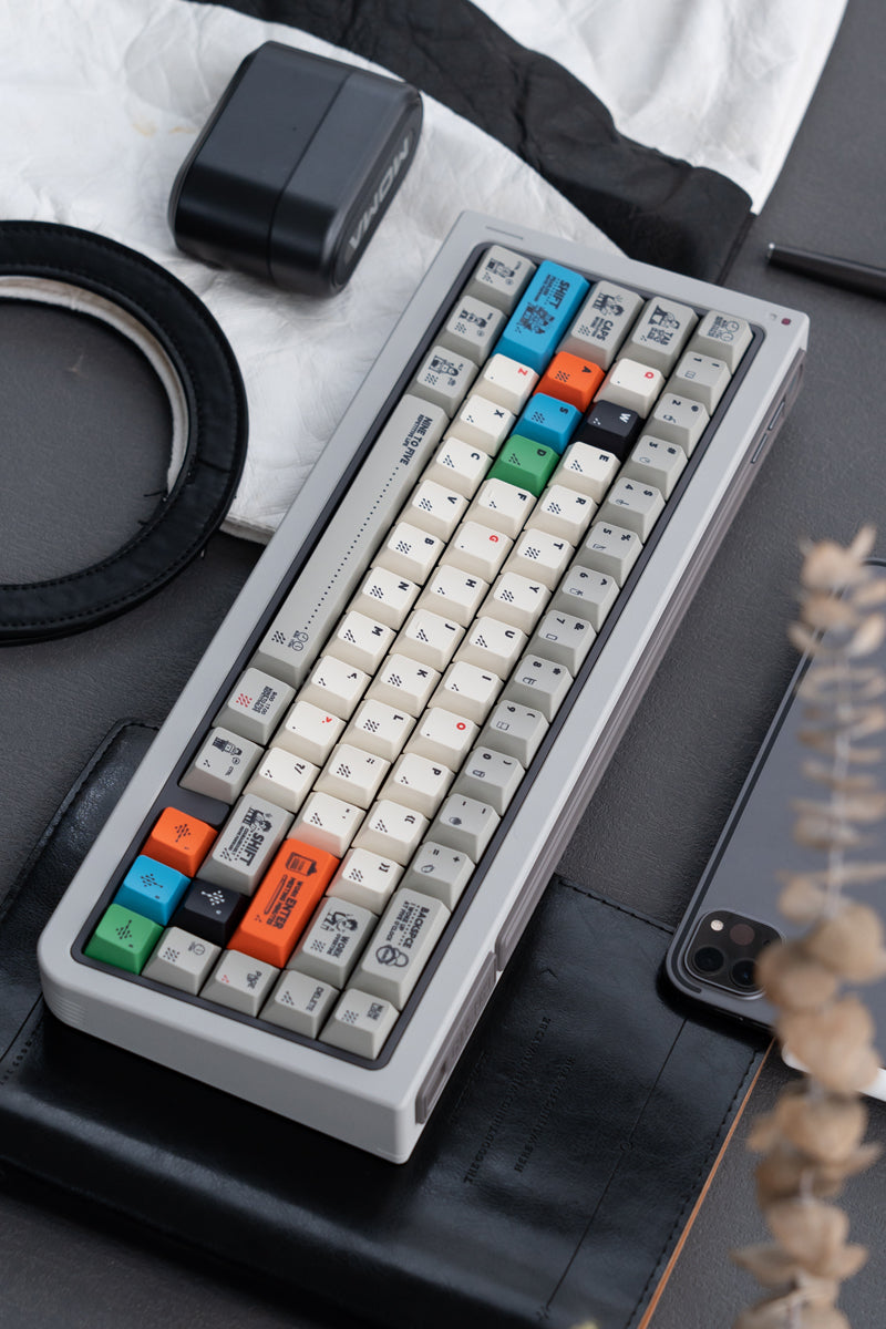 Early work and late return theme mechanical keyboard keycap complete set PBT heat sublimation original factory highly personalized keycap set