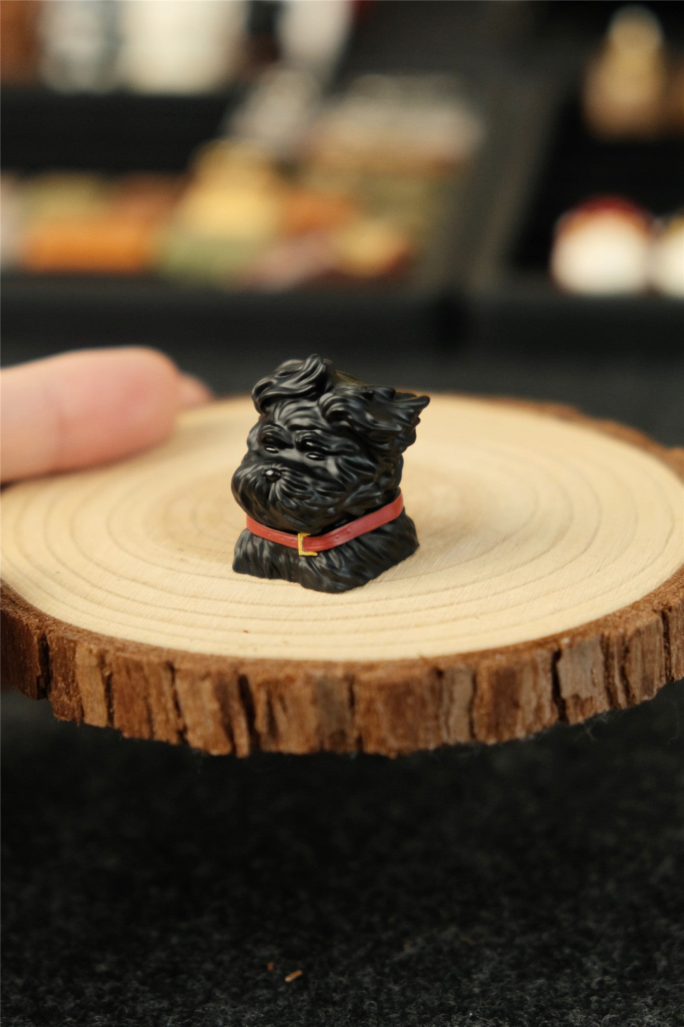 Messy puppy Schnauzer personality keycaps, resin personality keycaps, decorative keycaps,Maltese