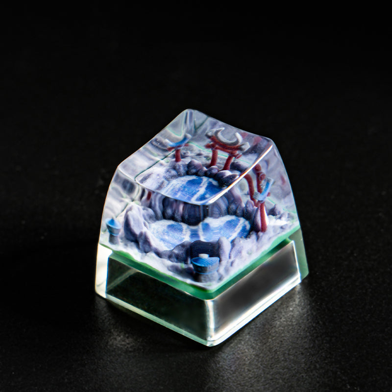 Warcraft Resin Personalized Keycaps, Tongling Tower Moon Well Farm Cave 3D Stereoscopic Keycaps