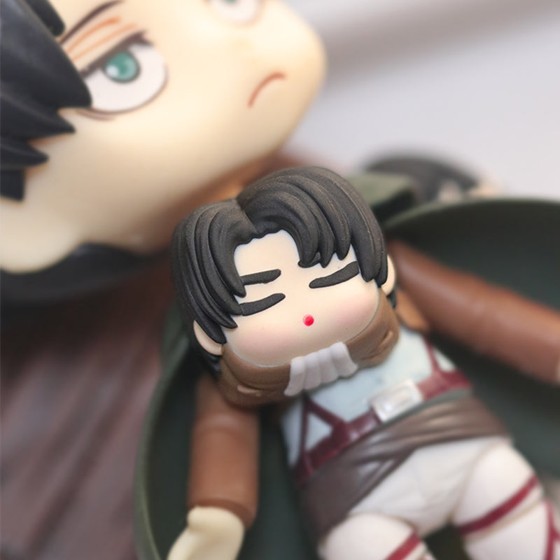 Attack on Titan,Levi Ackerman, Multi colored resin molded personalized keycaps, creative decorative art keycaps featuring anime character images