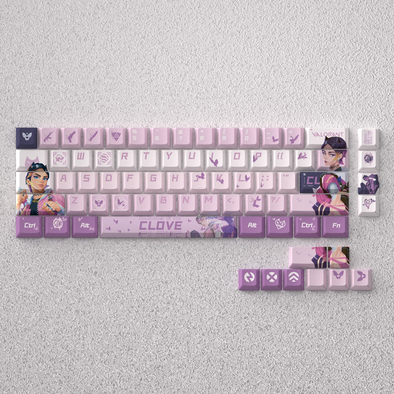 VALORANT Theme Keycap Series, Anime Game Creative Personalized Keycap Set PBT Material Original Factory Height Sublimation
