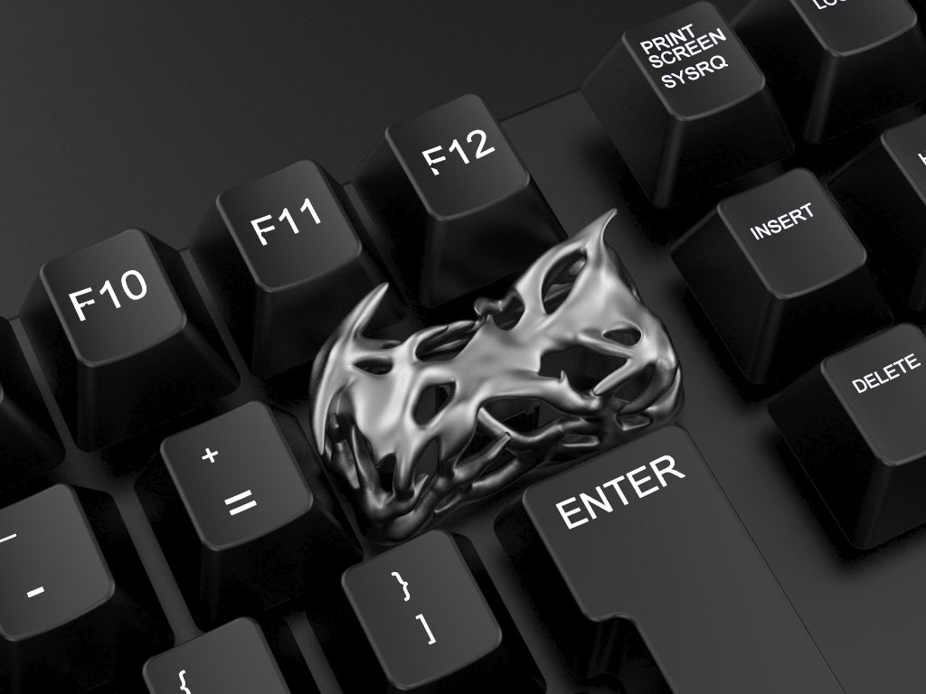 “Poison Thorn” resin personalized keycap, 2U backspace key creative keycap, hollowed out Imitation of metal art decorative keycap