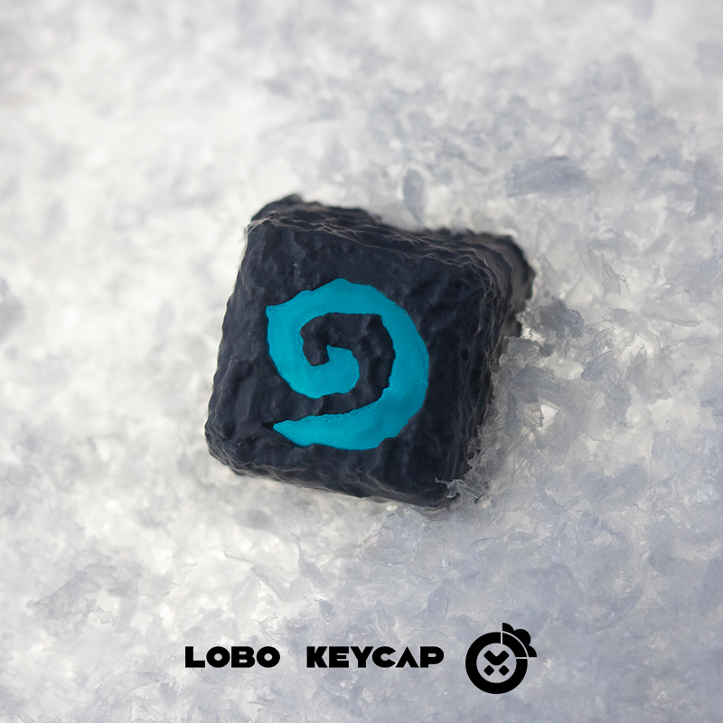 Hearth Stone! Logo Theme Transparent Personalized Resin Art Keycaps, Decorative Keycaps