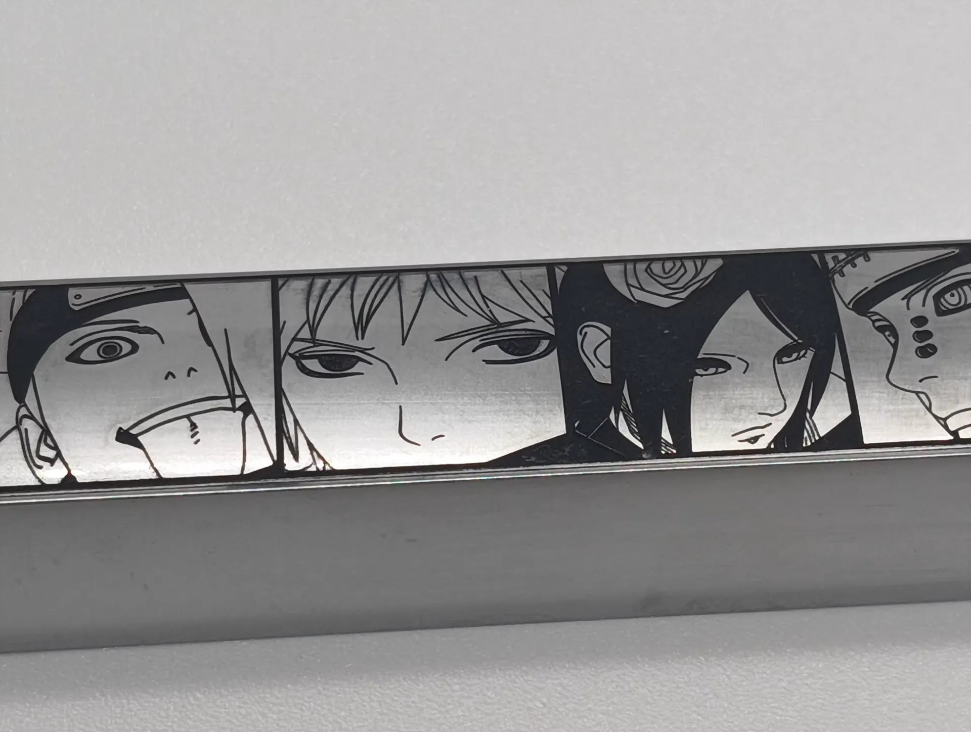 Naruto, Akatsuki member, metal space personalized keycaps, anime game character peripheral decorative keycaps.