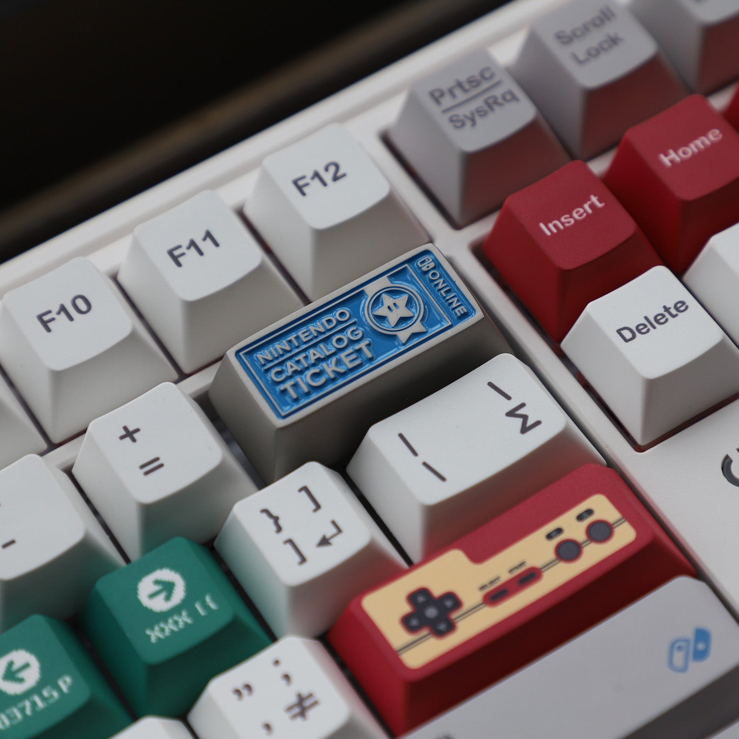 NS Game Theme, 2U Backspace Key, Metal Personalized Keycaps, Game Keycaps