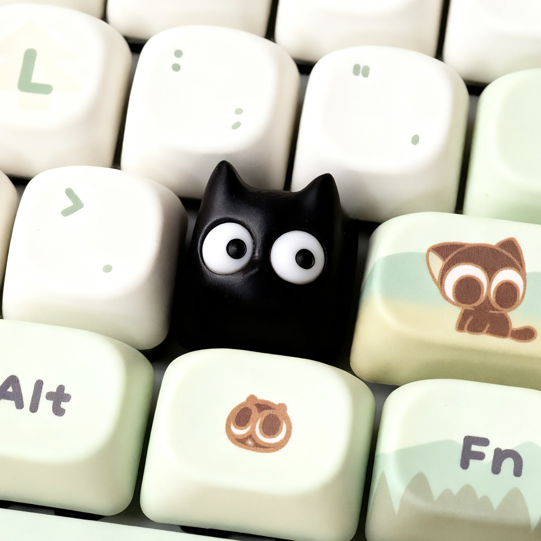 Lord of Mysteries , Cute cat multi-color resin personalized keycaps, artisankeycaps keyboard decorative keycaps