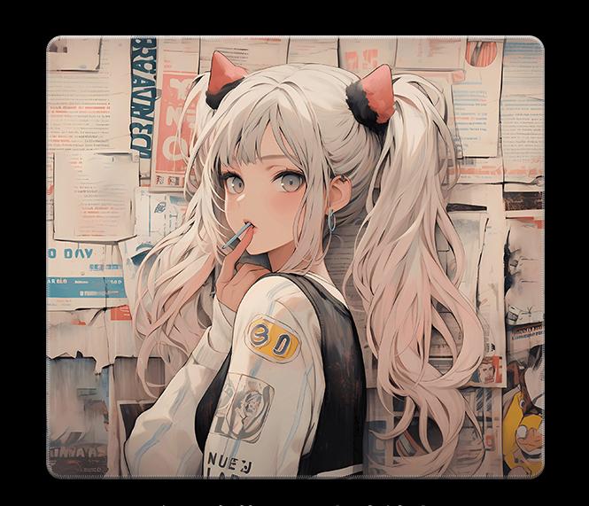 Tempered glass micro etching process mouse pad, high-definition pattern customized professional mouse pad(+9)