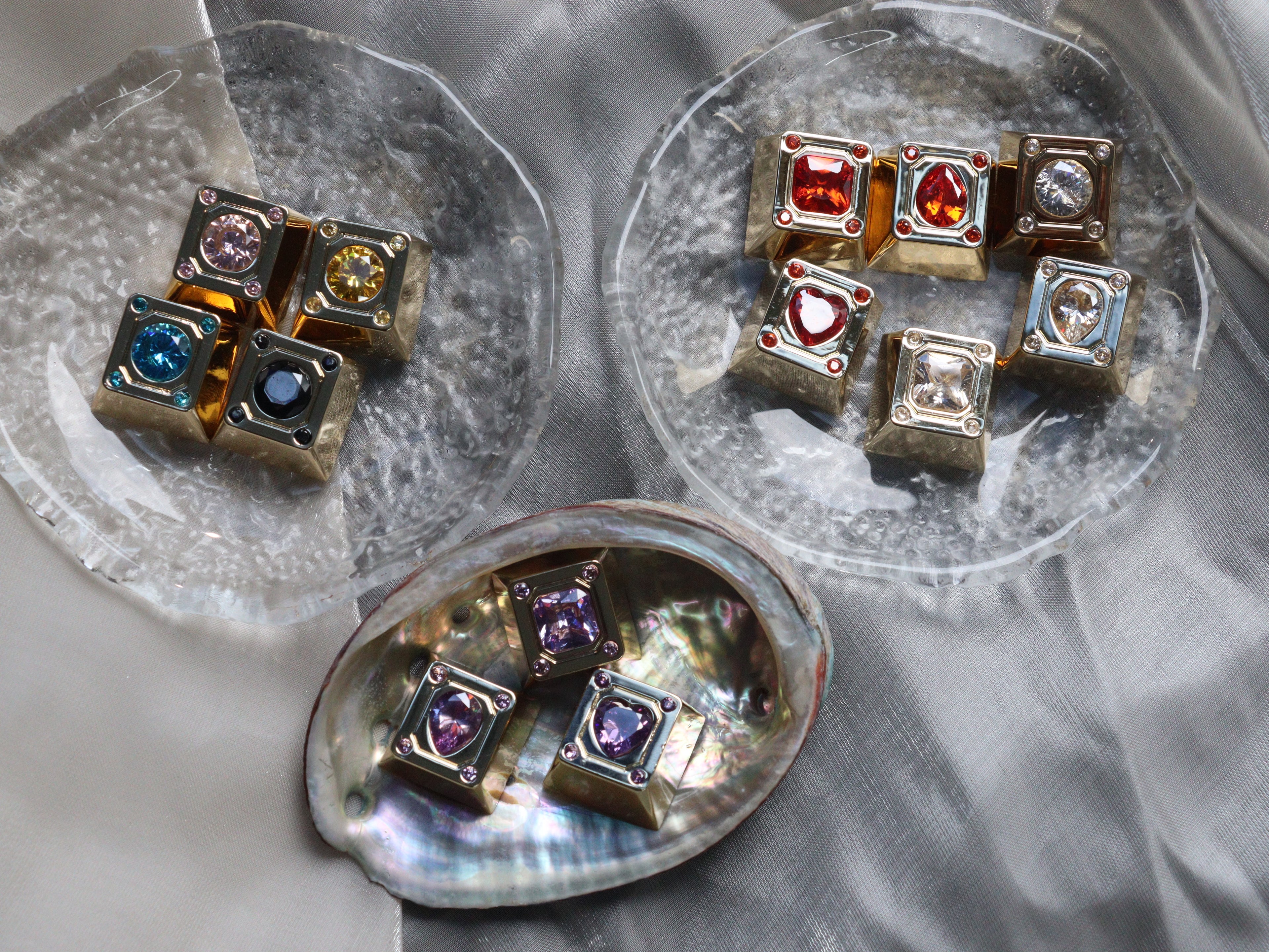 Diamond Star Theme, Imitation Diamond Metal Keycap Base Personalized Keycap Original Factory R4 Highly Decorative Keycap