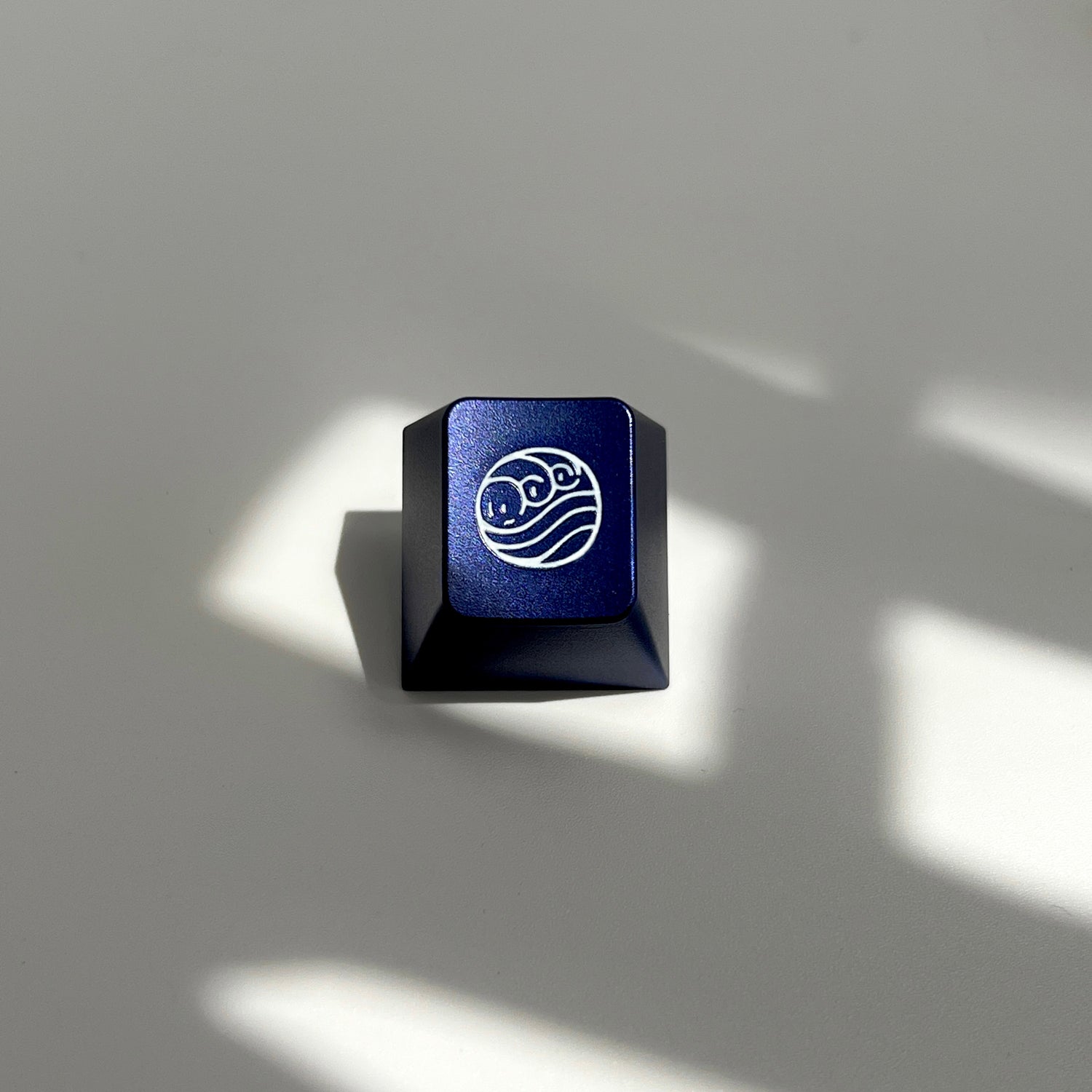 Elemental personality metal keycaps, original factory R4 height aluminum alloy, CNC aluminum metal keycaps, customized mechanical keyboard keycaps