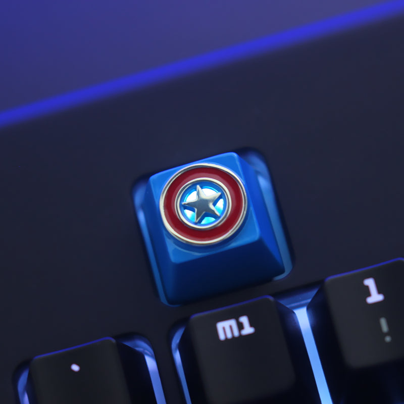 Marvel Cinematic Universe: Avengers, Captain America, Mechanical Keyboard, Zinc Aluminum Metal Keycaps