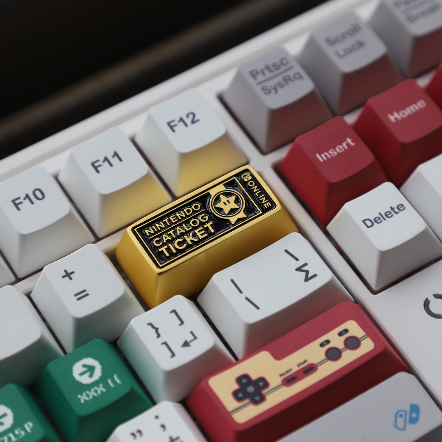 NS Game Theme, 2U Backspace Key, Metal Personalized Keycaps, Game Keycaps