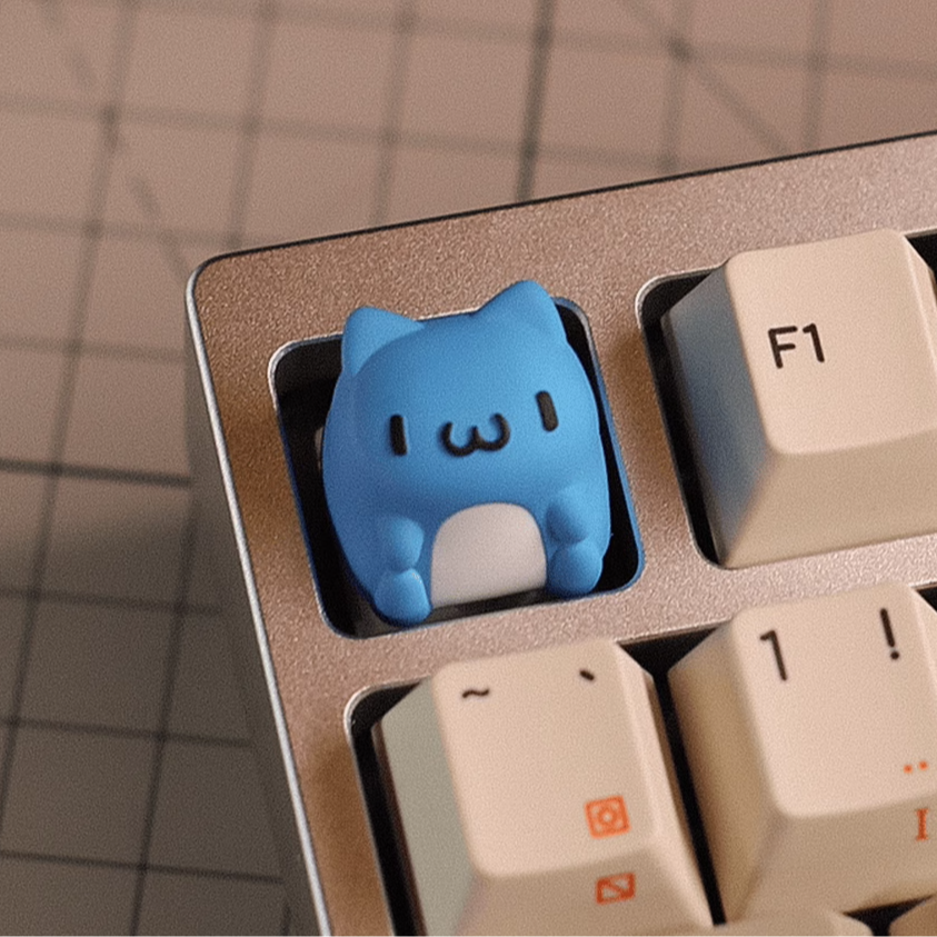 Naughty Cat Customized Personalized Keycaps Cute and Creative Resin Keycaps