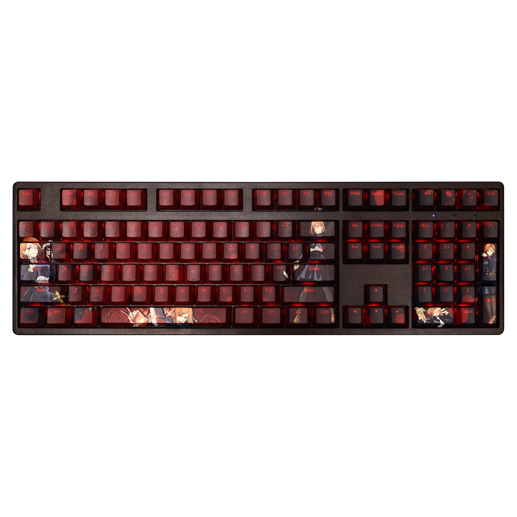 Jujutsu Kaisen Theme, PBT Material Five sided Heat Sublimation, Anime Game Series Personalized Set Decorative Keycaps
