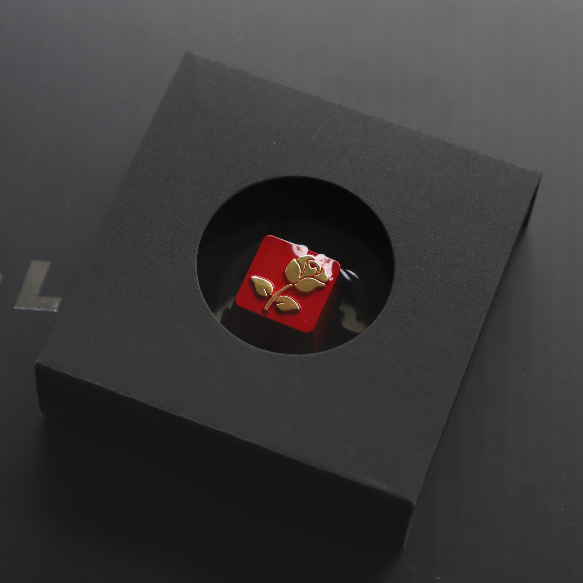 Love Letter Rose Metal Personalized Keycap Zinc Alloy, Metal Personalized Keycap, Minor Flaw Welfare