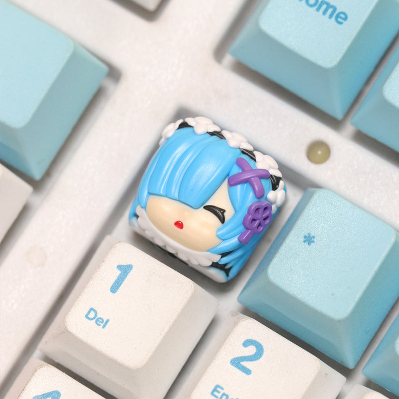Re:Life in a different world from zero, Multi colored resin personalized keycaps, anime, games, novels, characters, cultural and creative keycaps