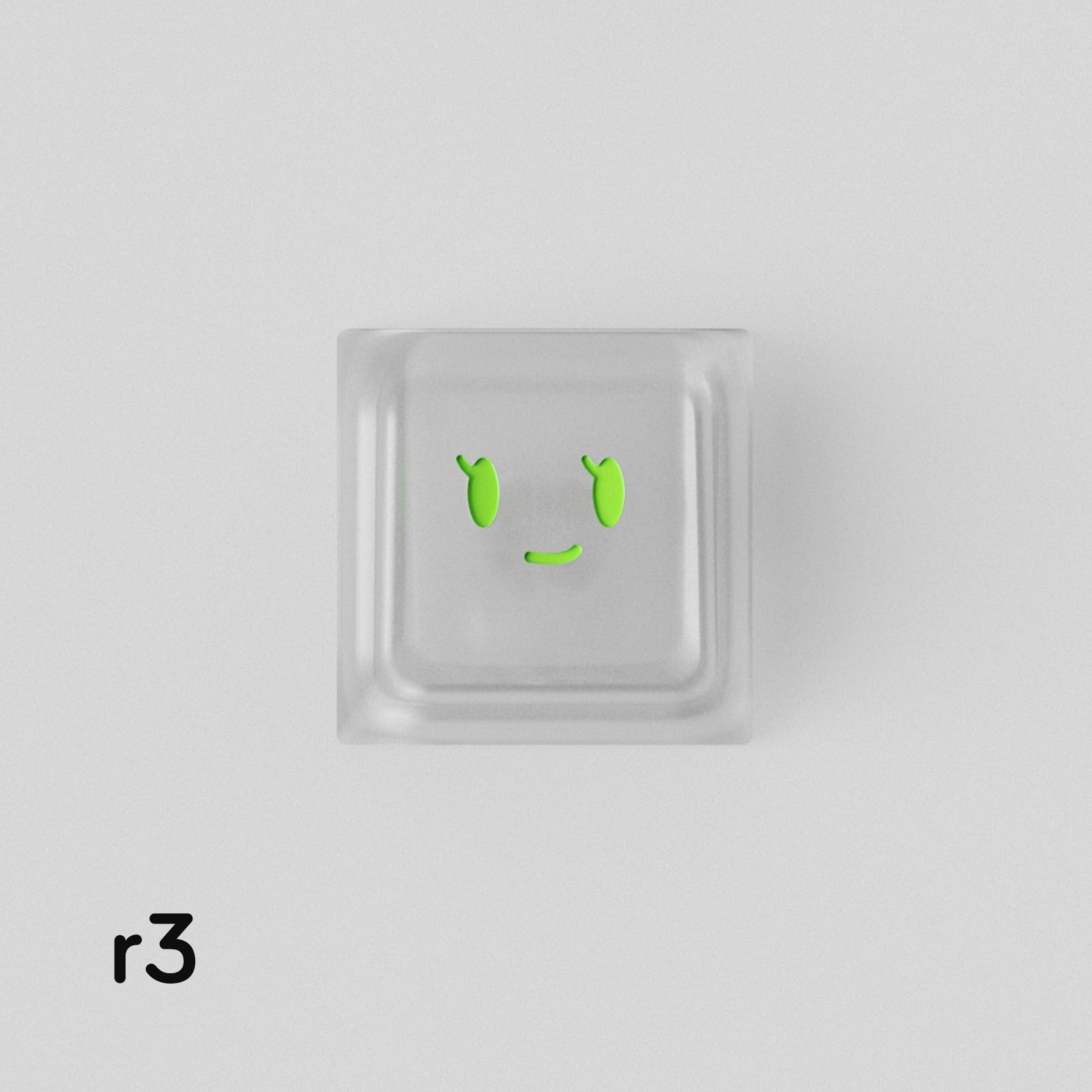 Simple smiley face expression personalized PC metal keycap smiley face customization mechanical keyboard customization keycap