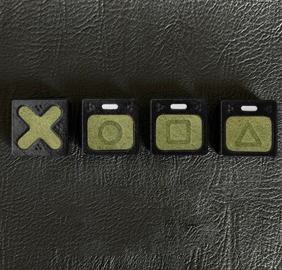 Genuine leather gaming blocks, personalized keycaps, directional keys, imitation metal coating, handmade leather keycaps, single creative keycaps, retro style keycaps