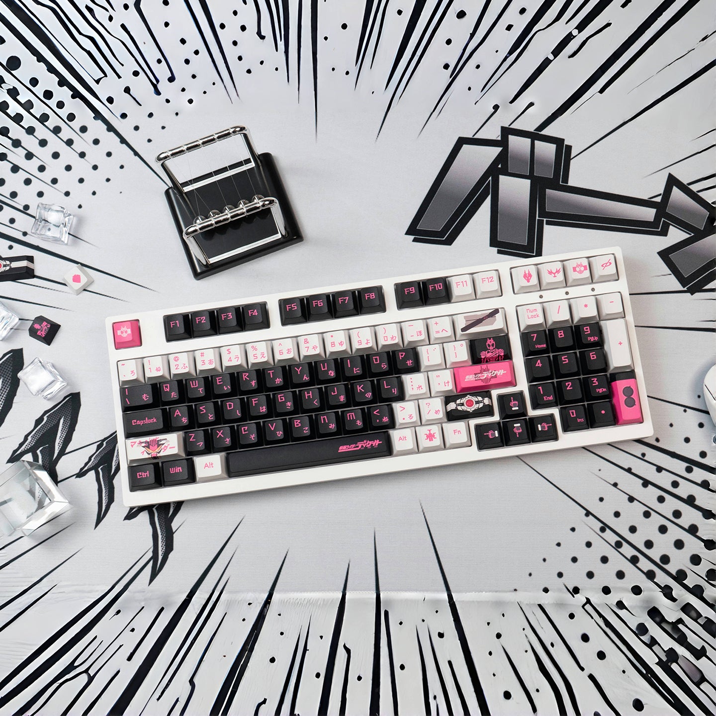 Masked Rider theme mechanical keyboard keycap animation peripheral anime PBT heat sublimation original factory height suit keycap