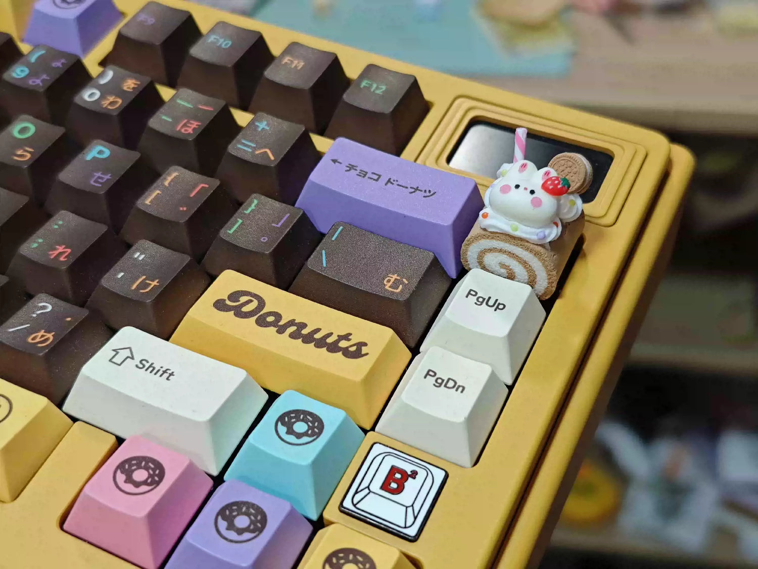 Food Collection, Handmade Resin Clay, Stone Plastic Clay, Personalized Keycaps, Artisankeycaps, Mechanical Keyboard Decorative Keycaps.