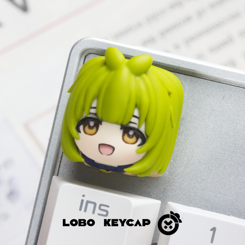 Staring at the deer, personalized resin art keycaps, mechanical keyboard keycaps