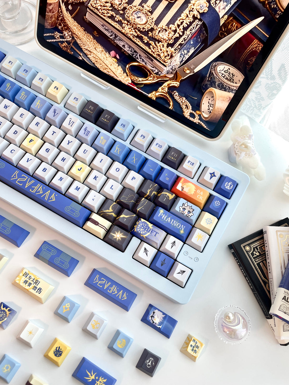 Honkai Star Rail, Khaslana themed keycap PBT factory five sided heat sublimation customized keyboard game anime personalized keycap set