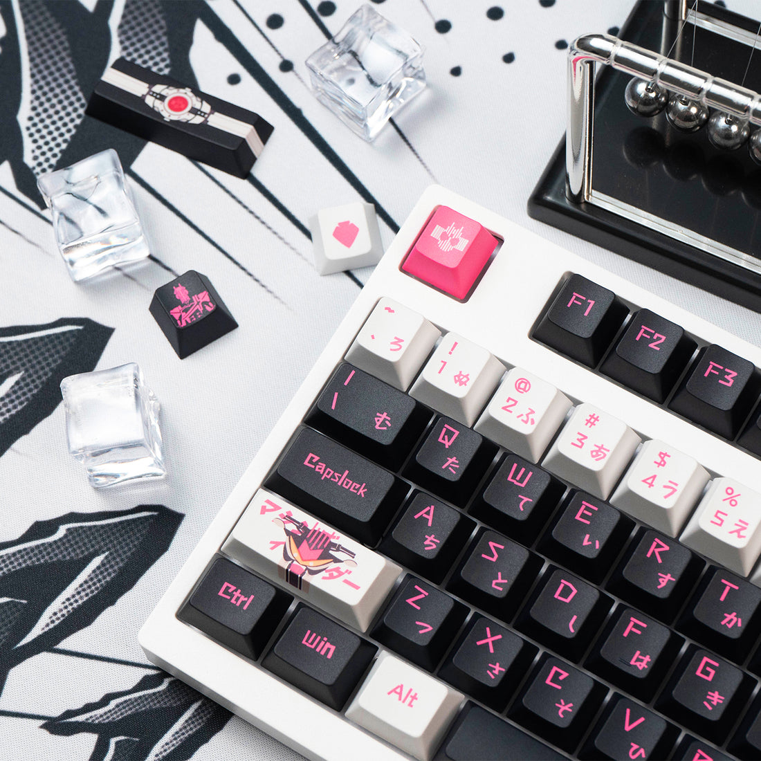Masked Rider theme mechanical keyboard keycap animation peripheral anime PBT heat sublimation original factory height suit keycap