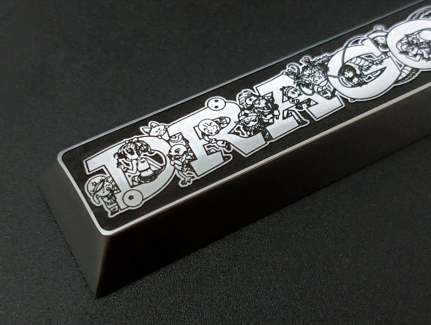 Dragon Ball themed spacebar, 6.25U metal personalized keycaps, cultural and creative keycaps for anime and gaming peripherals