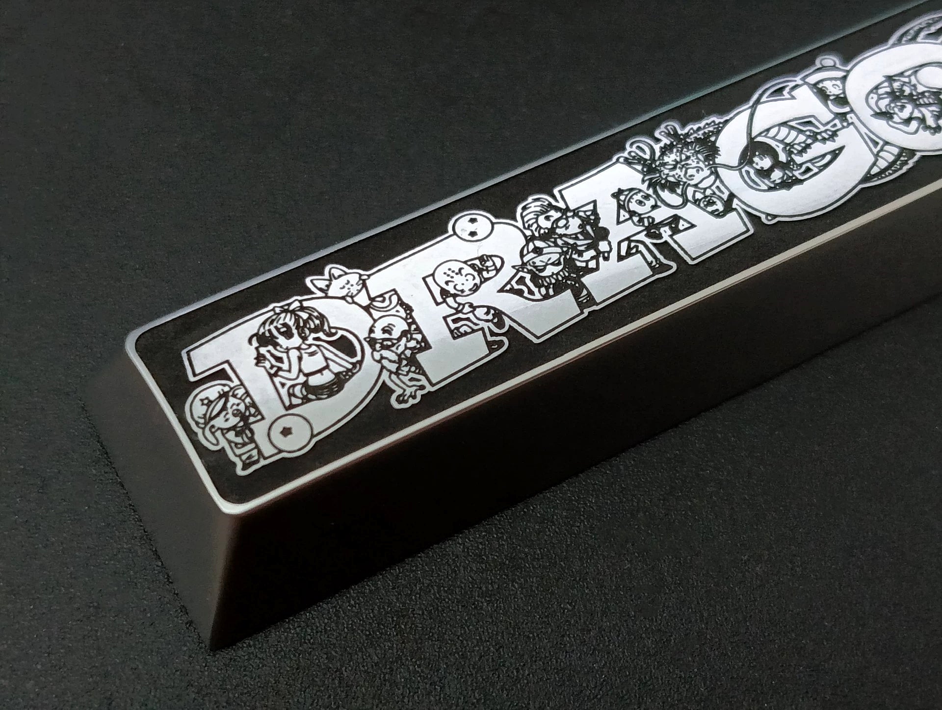 Dragon Ball themed spacebar, 6.25U metal personalized keycaps, cultural and creative keycaps for anime and gaming peripherals