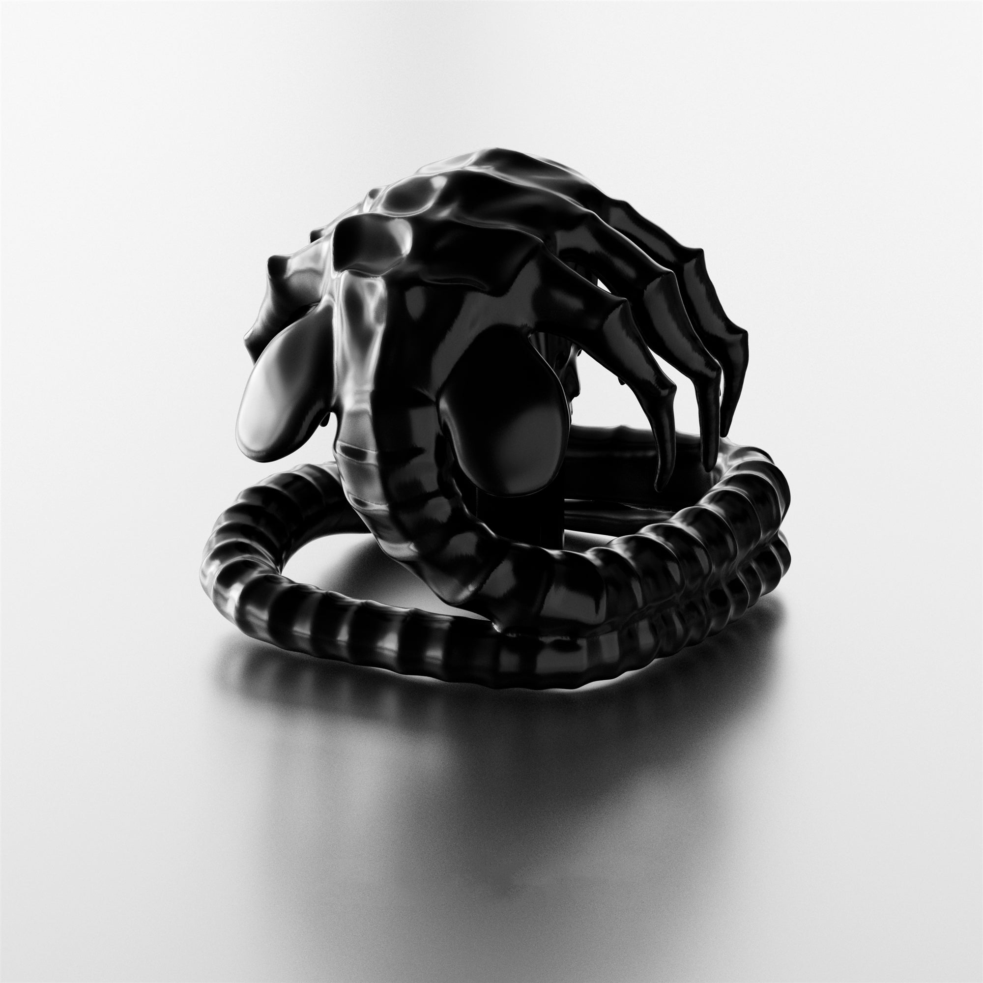 Alien, Facehugger design, 1U metal personalized keycap, metal jewelry craftsmanship for movie peripherals, artistic keycap.