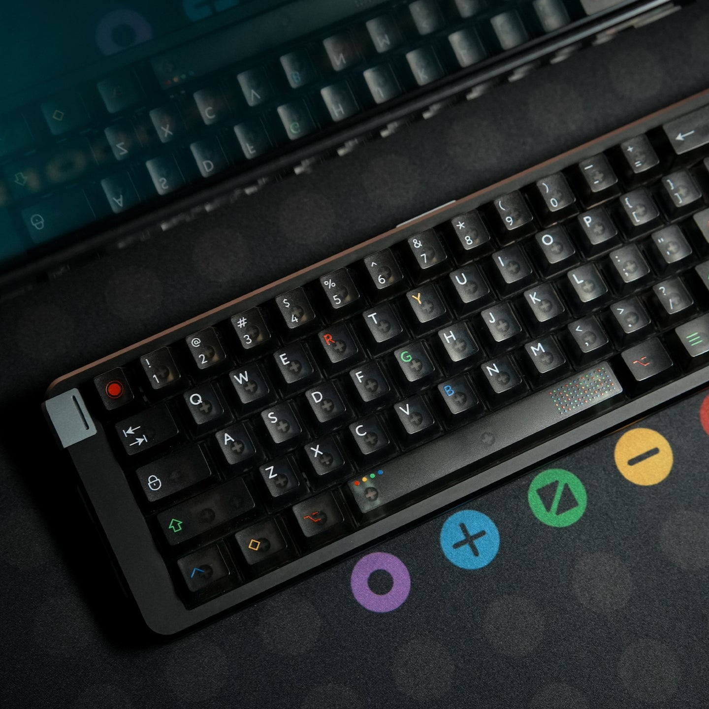 Black light fog transparent mechanical keyboard keycap UV printing factory height 122 keys