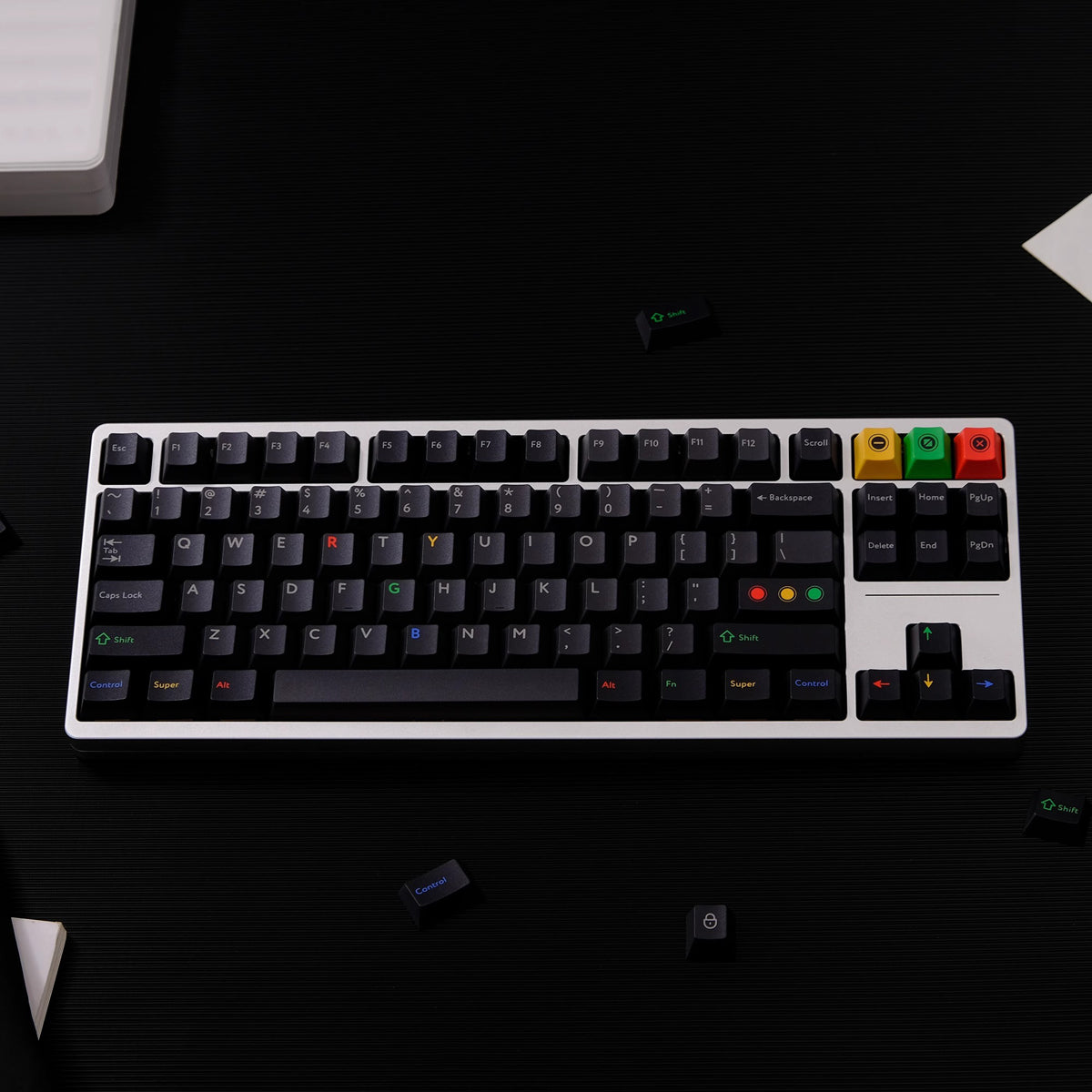 Black light fog transparent mechanical keyboard keycap UV printing factory height 122 keys