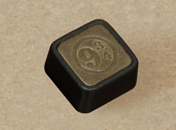 Harry Potter Handmade 1U Genuine Leather Handmade Keycaps Mechanical Keyboard Decorative Keycaps Retro Style Art Keycaps