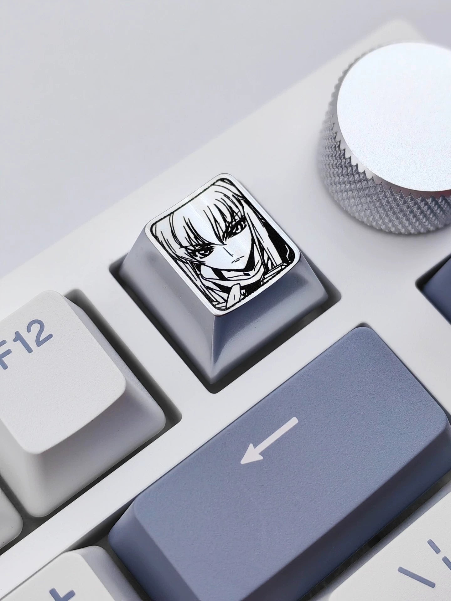 CODE GEASS Lelouch of the Rebellion,C.C., Zinc alloy personalized keycaps, anime keycaps, mechanical keyboard decorative keycaps
