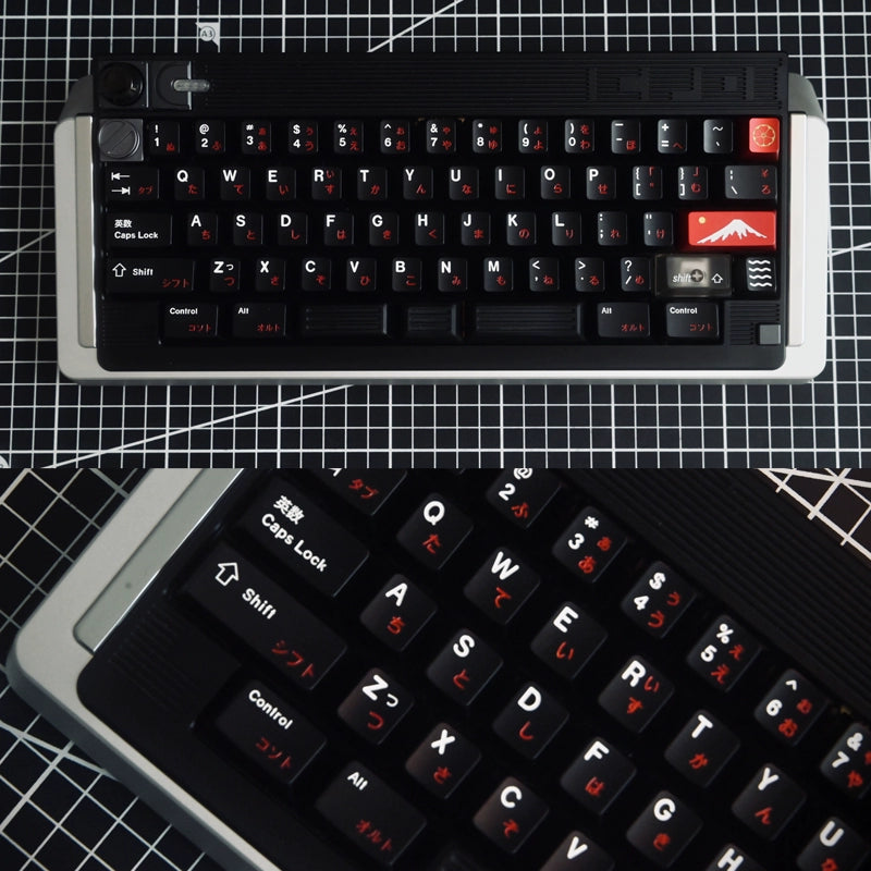 White on Black+special characters, aluminum alloy CNC, enamel coloring, all metal personalized keycaps, metal keycap set