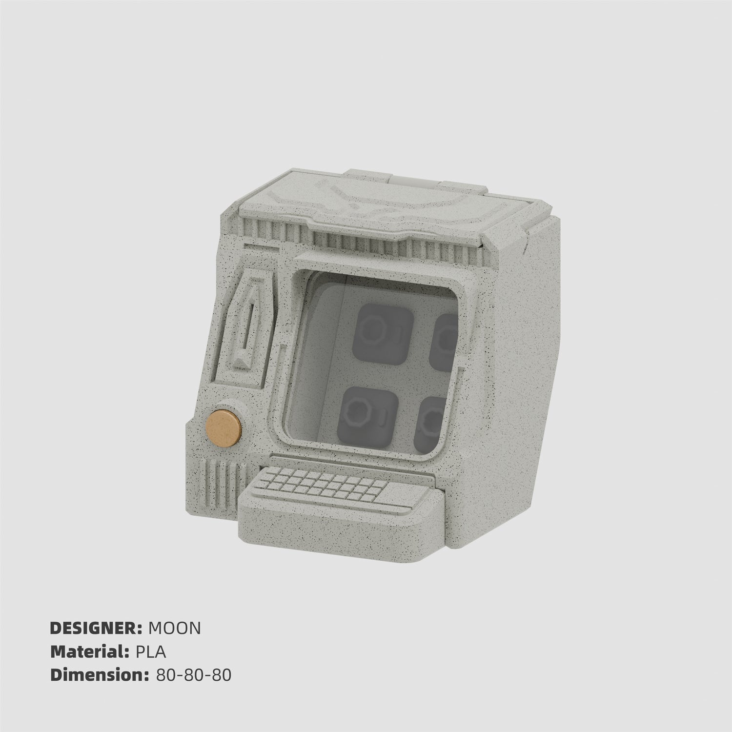 Personalized keycap display storage box data protocol terminal 3D printing molding