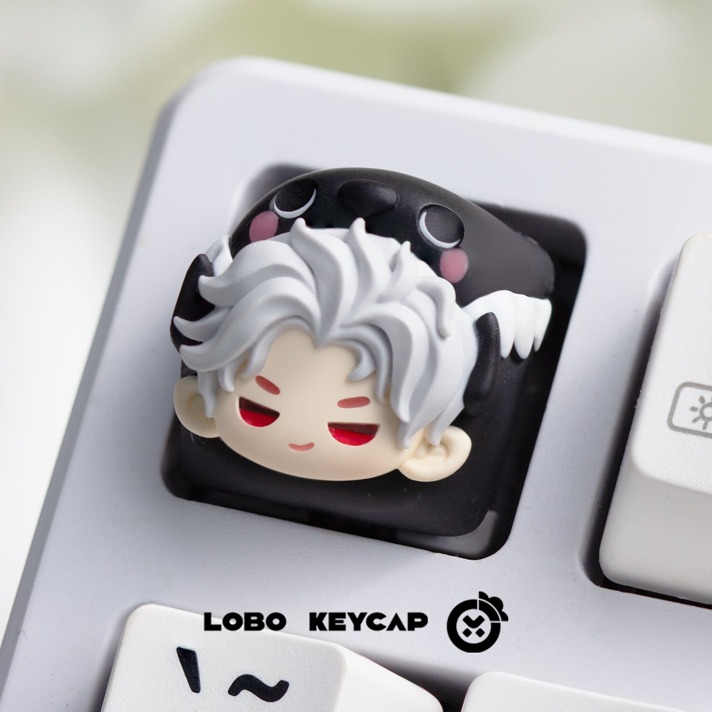 Love and Deepspace, Multi colored resin molded personalized keycaps, anime and gaming cultural peripheral products, resin decorative keycaps