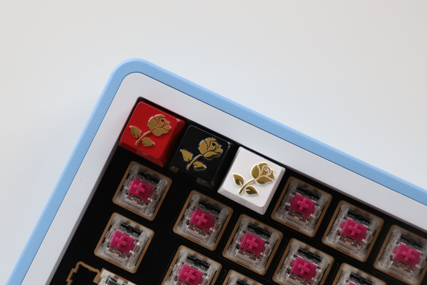 Love Letter Rose Metal Personalized Keycap Zinc Alloy, Metal Personalized Keycap, Minor Flaw Welfare