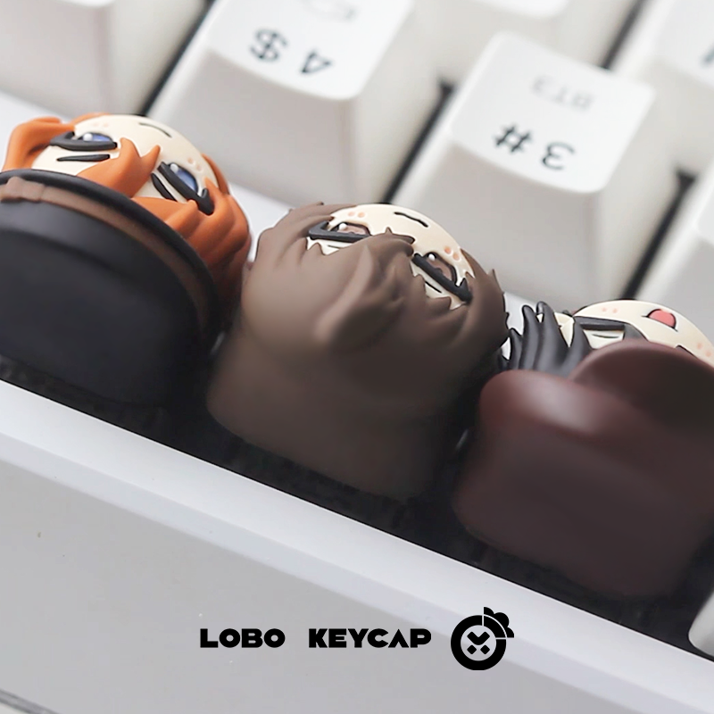Bungo Stray Dogs multi-color resin molded personalized keycaps, metal keycaps around anime and game characters