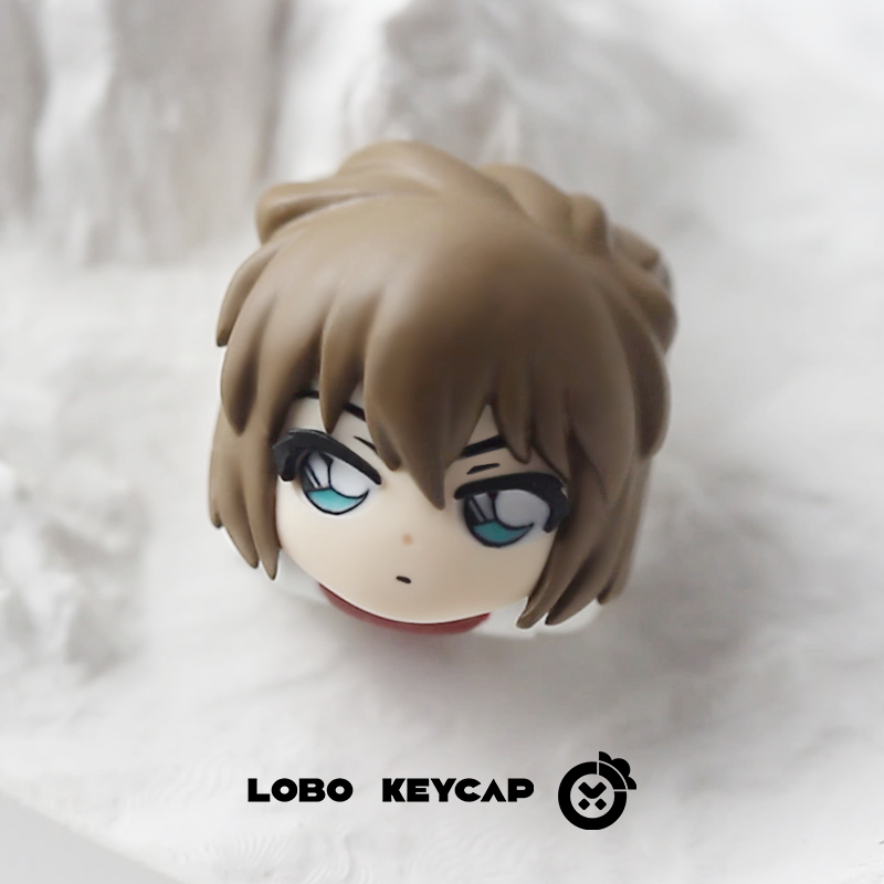 DetectiveConan, Multi colored resin molding, resin personalized keycaps, craftsman keycaps, decorative keycaps