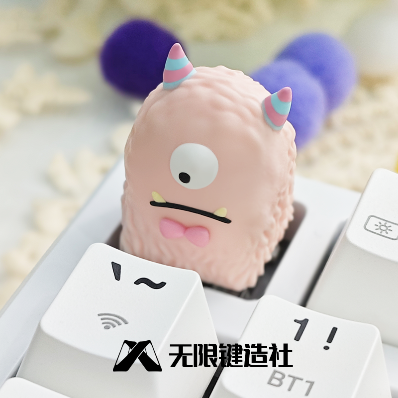 Original monster, multi-color resin molded personalized keycaps, cute monster dream resin handmade keycaps