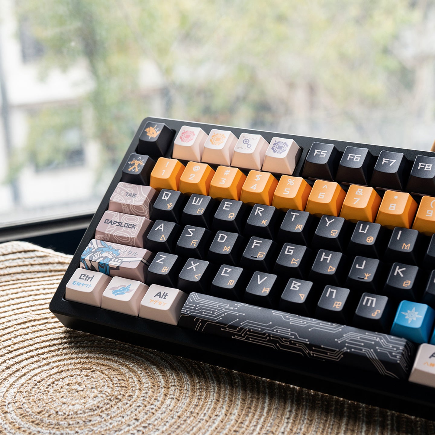 Digimon theme mechanical keyboard set keycap animation peripheral anime PBT sublimation original factory height