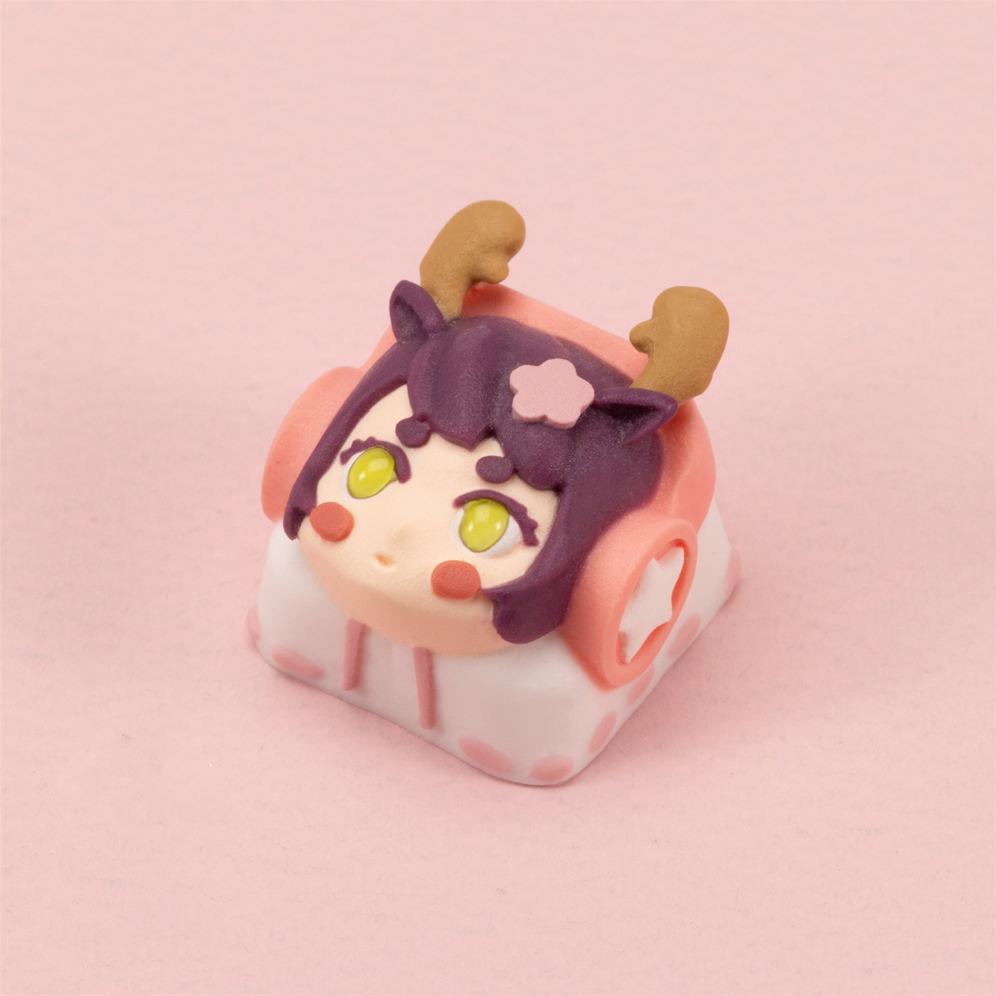 Plush rock girl group Rock Doll resin personalized keycaps, customized handmade DIY resin keycaps