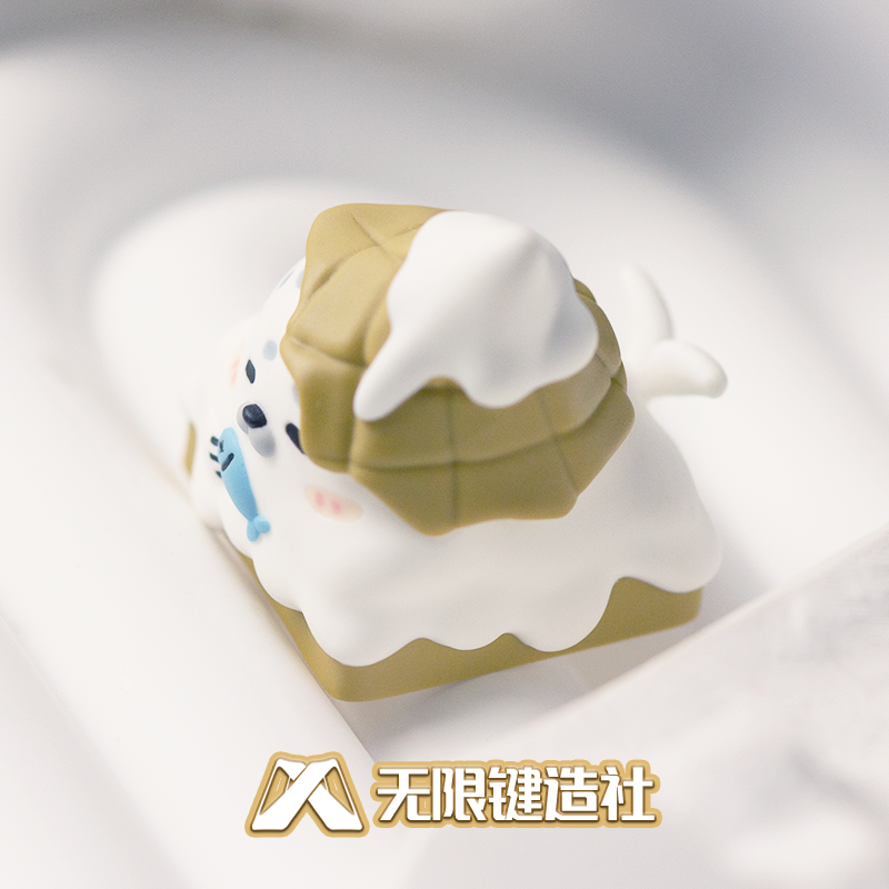 Egg tube series cute keycaps original personalized custom resin mechanical keyboard keycaps