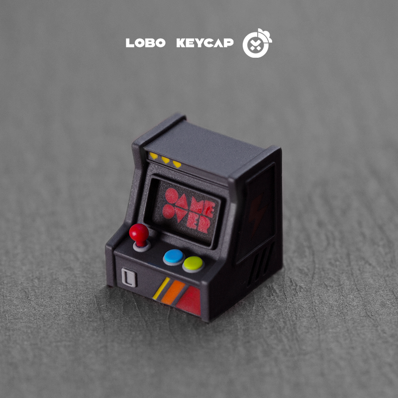 Arcade game, Multi colored resin molded personalized keycaps, game retro creative keycaps